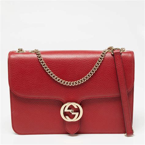 gucci interlocking red leather crossbody bag|gucci crossbody bloomingdale's.